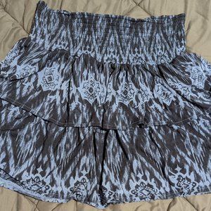 Cato Southwestern pattern Ruffled Skirt Sz L